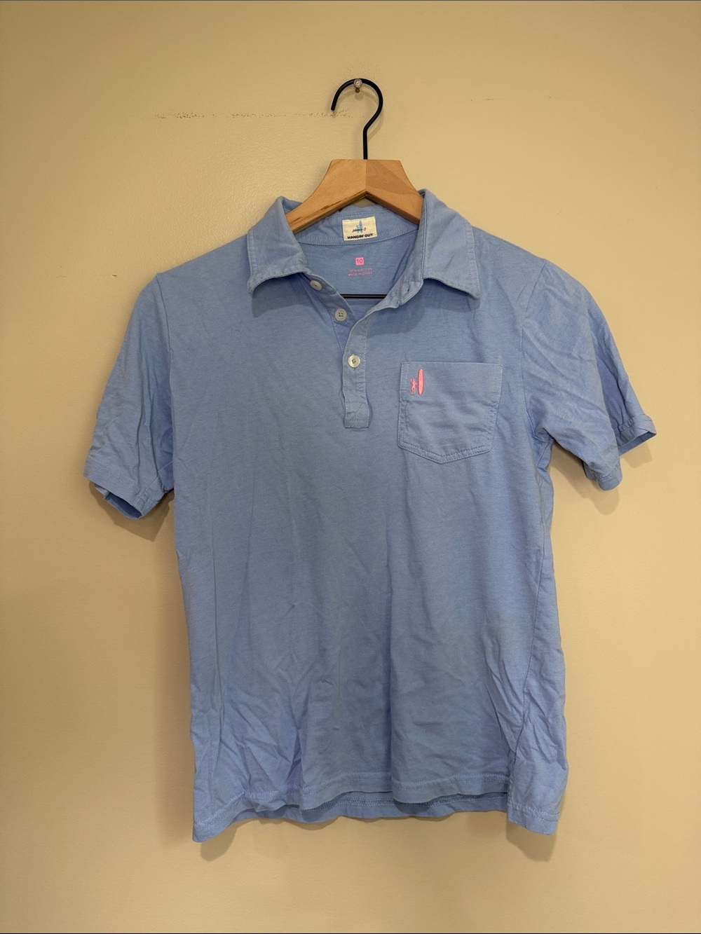 Johnnie-o Hangin’ Out Light Blue Kids Polo Shirt with Chest Pocket 10